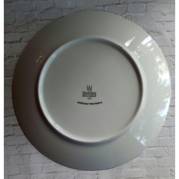 Vintage Bareuther Waldsassen Porcelain Dessert Plates Gold Trim - Picture 7 of 8